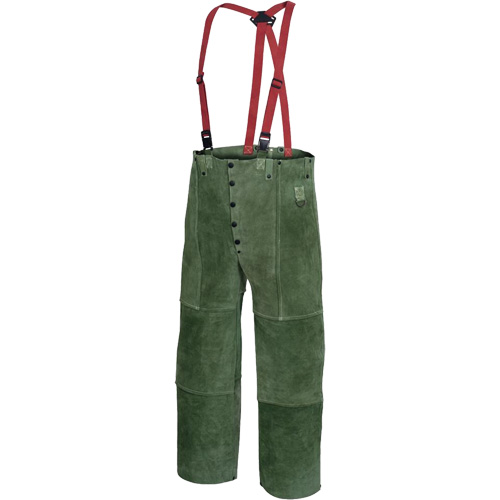 WP 100 Pantalon avec taille &eacute;lastique pour soudeur, Petit, Vert Equipment World