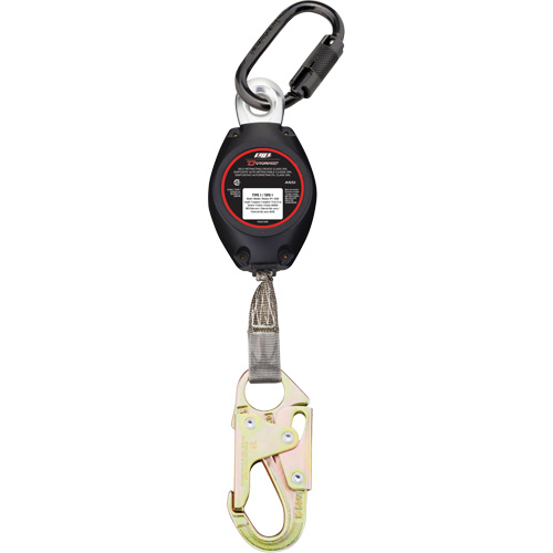 Dynamic Small Snap Hook Self-Retracting Lifeline, 7', Polyester, Swivel Equipment World