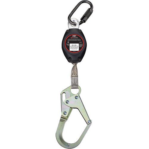 Dynamic Medium Snap Hook Self-Retracting Lifeline, 7', Polyester, Swivel Equipment World