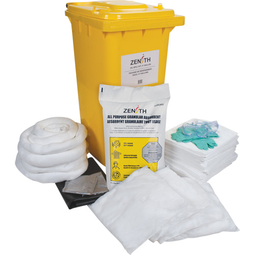 Spill Kit, Oil Only, Bin, 63 US gal. Absorbancy Equipment World