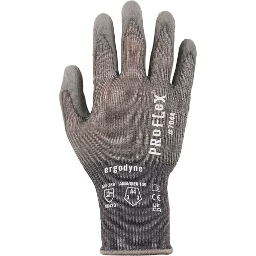 Gants r&eacute;sistant &agrave; la coupe Proflex 7025, Taille Petit, Calibre 18, Rev&ecirc;tement Polyur&eacute;thane, Enveloppe en Nylon/PEHP/Spandex, ASTM ANSI niveau A2/EN 388 niveau B Equipment World