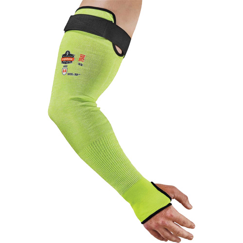 Manche de protection contre la coupe ProFlex 7941-PR, TenaLux, 22", ASTM ANSI niveau A4/EN 388 niveau D, Lime haute visibilit&eacute; Equipment World