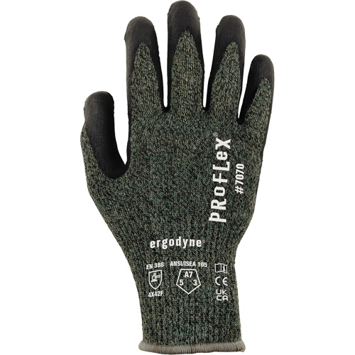 ProFlex 7070 Nitrile Coated Cut-Resistant Gloves, Size Small, 13 Gauge, Nitrile Coated, Aramid Shell, ASTM ANSI Level A7/EN 388 Level F Equipment World
