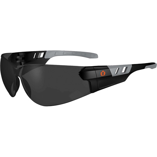 Lunettes de s&eacute;curit&eacute; sans monture Skullerz SAGA, Lentille Fum&eacute;e, Antibu&eacute;e/Anti-&eacute;gratignures, ANSI Z87+/R&eacute;pond ou surpasse la norme CSA Z94.3 Equipment World