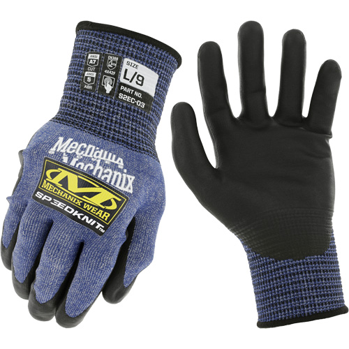 Gants r&eacute;sistants aux coupures SpeeKnit S2EC03, Taille Petit/7, Calibre 18, Rev&ecirc;tement Ur&eacute;thane, Enveloppe en PEHP/Tungst&egrave;ne, ASTM ANSI niveau A7/EN 388 niveau F Equipment World