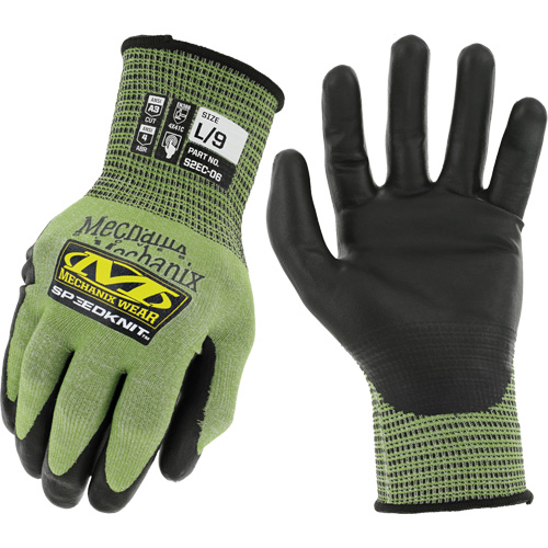 Gants r&eacute;sistants aux coupures SpeeKnit S2EC06, Taille Petit/7, Calibre 18, Rev&ecirc;tement Ur&eacute;thane, Enveloppe en PEHP/Tungst&egrave;ne, ASTM ANSI niveau A4/EN 388 niveau D Equipment World