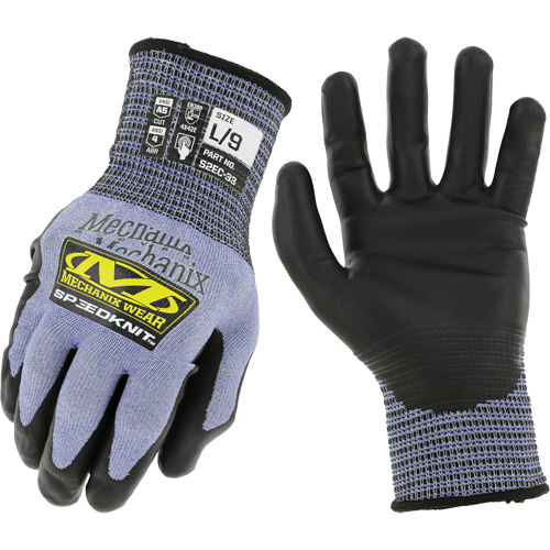 Gants r&eacute;sistants aux coupures SpeeKnit S2EC33, Taille Petit/7, Calibre 18, Rev&ecirc;tement Ur&eacute;thane, Enveloppe en PEHP/Tungst&egrave;ne, ASTM ANSI niveau A5/EN 388 niveau D Equipment World