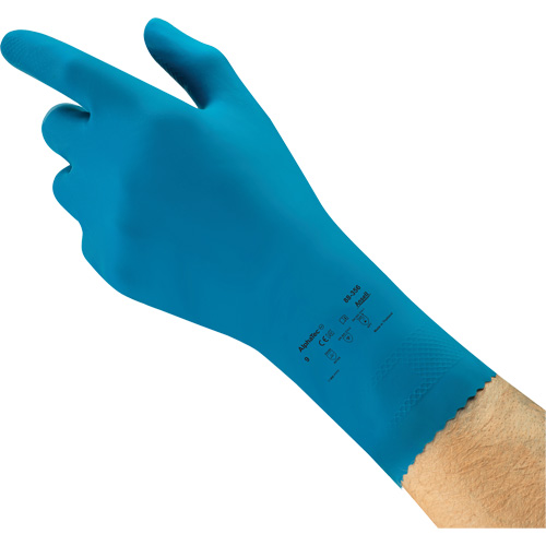 Gants r&eacute;sistants aux produits chimiques AlphaTec 88-356 pour l'industrie alimentaire, Taille 7, 12" lo, Latex de caoutchouc, 17 mils Equipment World