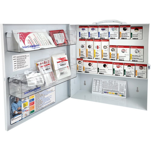 SmartCompliance&reg; First Aid Cabinet, Meets CSA Z1220-17 Type 2 Low-Risk Environment, Small (2-25 Workers) Equipment World