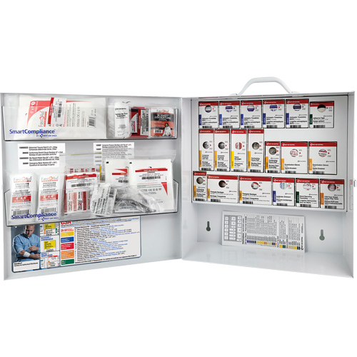 SmartCompliance&reg;  First Aid Cabinet, Meets CSA Z1220-17 Type 2 Low-Risk Environment, Medium (26-50 Workers) Equipment World