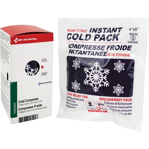 SmartCompliance&reg; Refill Instant Compress, Cold, Single Use, 4" x 5" Equipment World
