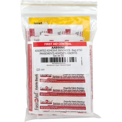 SmartCompliance&reg; Refill Adhesive Bandages, Assorted, Fabric/Plastic, Non-Sterile Equipment World