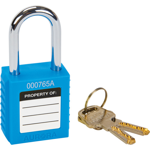 Lock for Lockouts, Safety Padlock, Keyed Different, Thermoplastic, 1-1/2" Width Equipment World