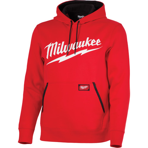 Midweight Pullover Hoodie with Milwaukee&reg; Logo, Men's, Medium, Red Equipment World