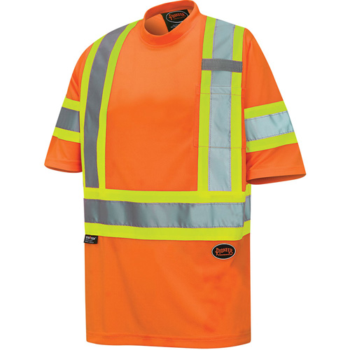 6970 T-shirt de s&eacute;curit&eacute; en il-de-perdrix, Polyester, T-petit, Orange haute visibilit&eacute; Equipment World