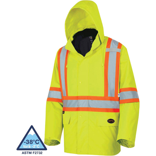 5633 The Rock 3-in-1 Parka, High Visibility Lime-Yellow, X-Small Equipment World