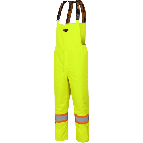 5054 The Rock 300D Insulated Bib Pants, Polyester, Small, High Visibility Lime-Yellow Equipment World