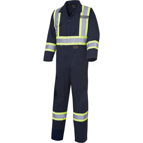 516T Coveralls, 40 (Tall), Navy Blue Equipment World