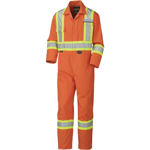 5513 Industrial Wash Coveralls, 36, High Visibility Orange Equipment World