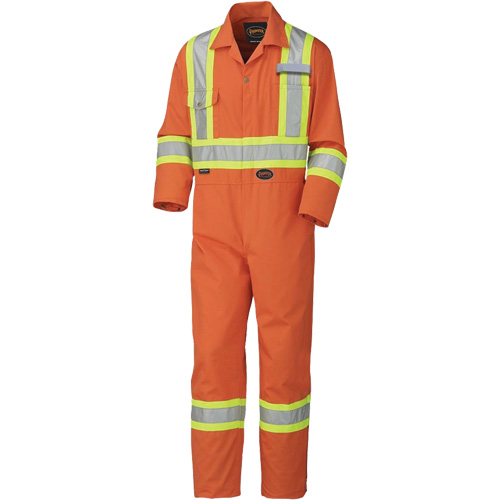 5513T Industrial Wash Coveralls, 40 (Tall), High Visibility Orange Equipment World