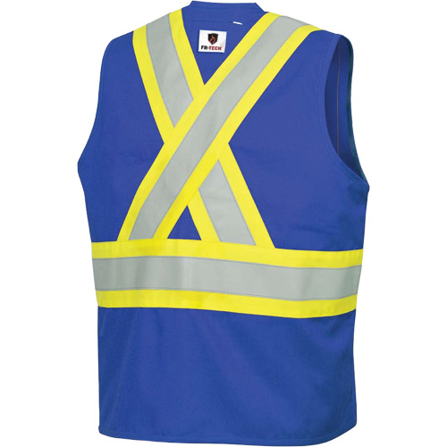 7730 FR-Tech&reg; Flame-Resistant Arc Safety Vest, Small, Royal Blue, 10 cal/cm² Equipment World
