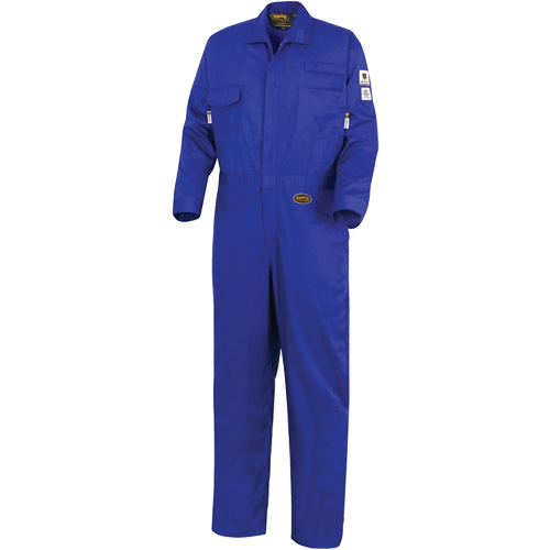 7779 FR-Tech&reg; 88/12 Arc Rated Flame Resistant Coveralls, Size 48, Royal Blue Equipment World