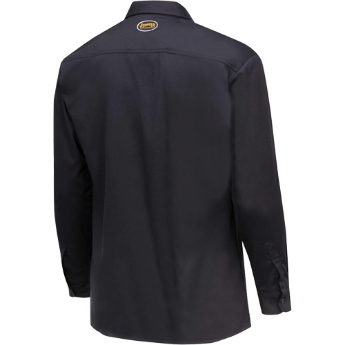 7742 FR-Tech&reg; Flame-Resistant Safety Shirt, Small, Navy Blue Equipment World
