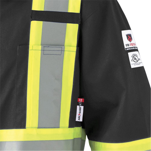7702BKT FR-Tech&reg; Arc-Rated Coverall, Size 40 (Tall), Black, 10 cal/cm² Equipment World