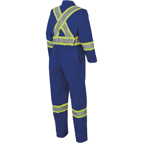 7706 FR-Tech&reg; Flame-Resistant Coverall with Leg Zippers, Size 36, Royal Blue, 9.7 cal/cm² Equipment World