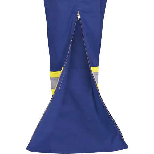 7706 FR-Tech&reg; Flame-Resistant Coverall with Leg Zippers, Size 36, Royal Blue, 9.7 cal/cm² Equipment World