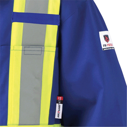 7706T FR-Tech&reg; Flame-Resistant Coverall with Leg Zippers, Size 40 (Tall), Royal Blue, 9.7 cal/cm² Equipment World