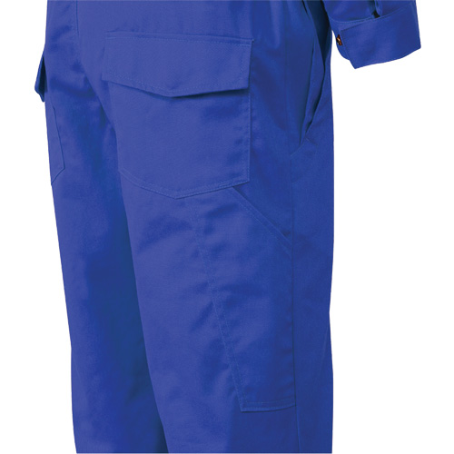 7706T FR-Tech&reg; Flame-Resistant Coverall with Leg Zippers, Size 40 (Tall), Royal Blue, 9.7 cal/cm² Equipment World