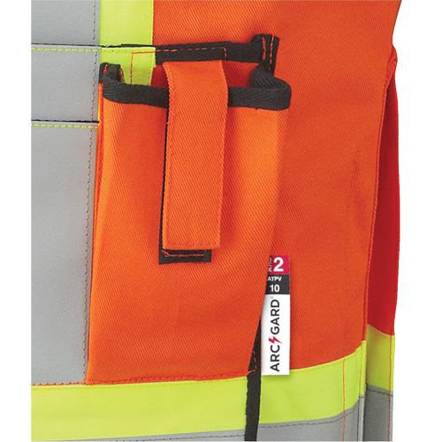 7732 FR-Tech&reg; Flame-Resistant Arc Surveyor's Vest, Small, High Visibility Orange, 9.7 cal/cm² Equipment World