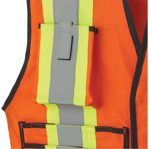 7732 FR-Tech&reg; Flame-Resistant Arc Surveyor's Vest, Small, High Visibility Orange, 9.7 cal/cm² Equipment World