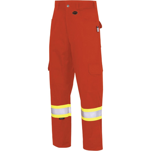 7765 FR-Tech&reg; 88/12 Arc Rated High-Visibility Safety Cargo Pants, 30, x 32, High Visibility Orange, 10 cal/cm² Equipment World