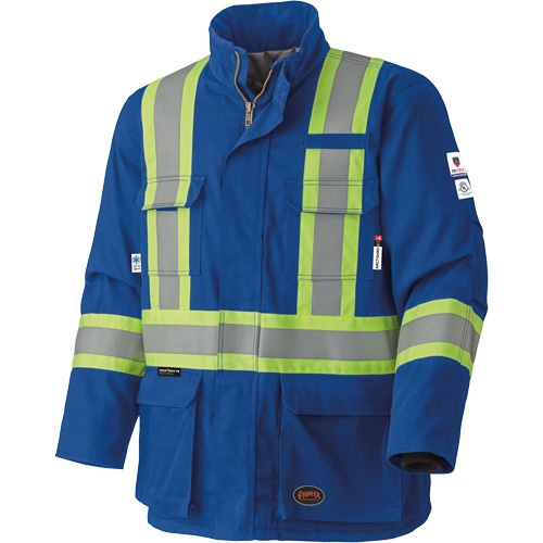 5523 Flame-Resistant Safety Parka, Small, Royal Blue, 58 cal/cm² Equipment World