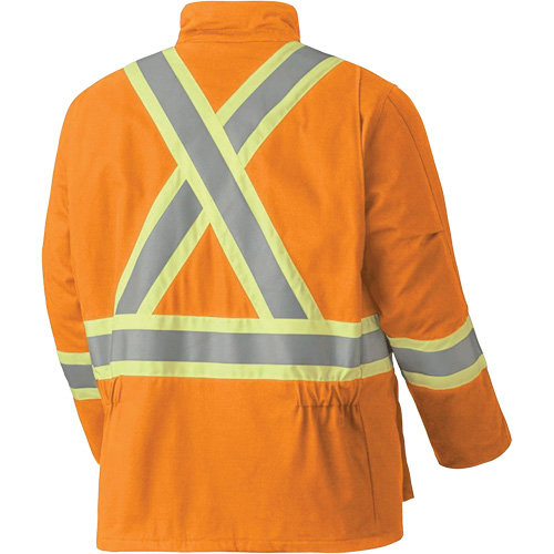 5533 Flame-Resistant Safety Parka, Small, High Visibility Orange, 58 cal/cm² Equipment World