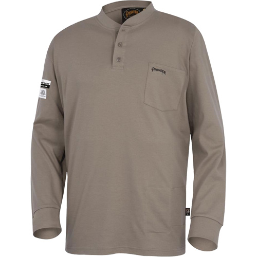 331 FR Interlock Henley Shirt, Small, Beige Equipment World
