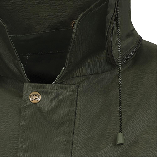 D8120J Nailhead Ripstop Tree Planter Hooded Jacket, Polyester/PVC, X-Small, Green Equipment World
