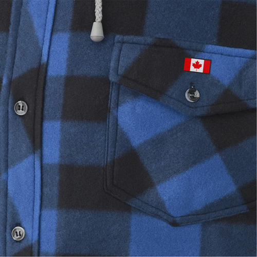 415SS Chemise &agrave; capuche matelass&eacute;e, Hommes, Petit, Multicolore Equipment World