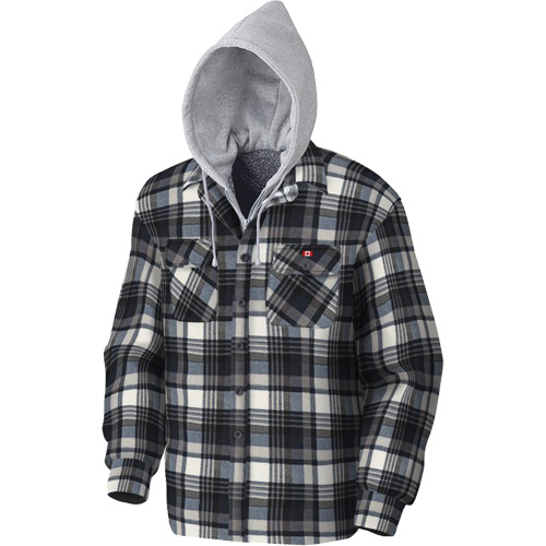 415BG Quilted Hooded Shirt, Men's, X-Small, Multi-Colour Equipment World