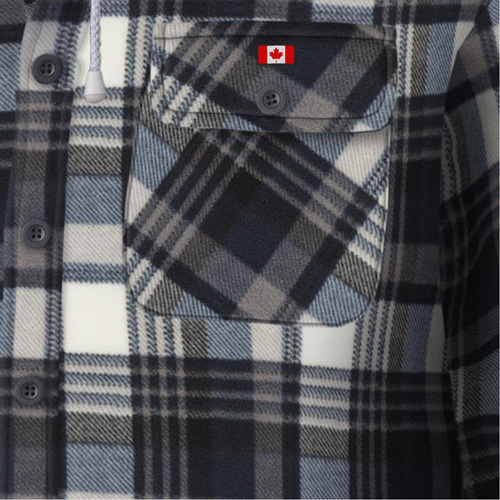 415BG Quilted Hooded Shirt, Men's, X-Small, Multi-Colour Equipment World