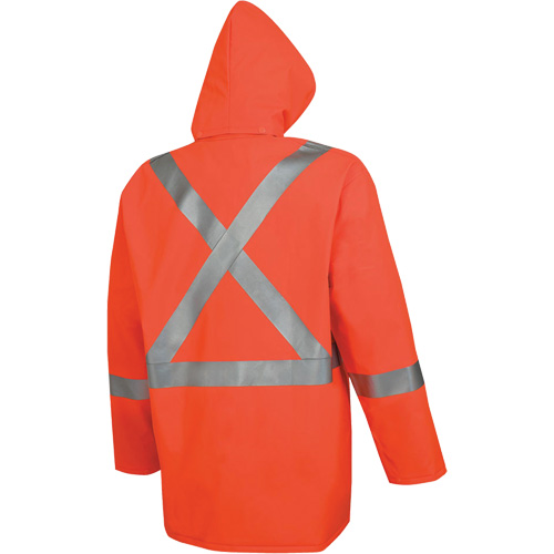 576J High-Visibility FR Rain Jacket, Small, High Visibility Orange Equipment World