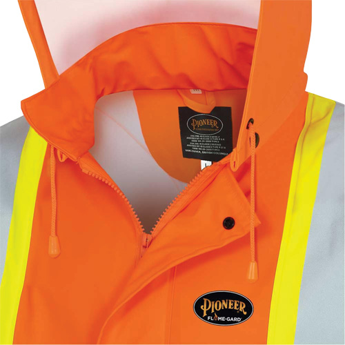 5892PKT Veste de s&eacute;curit&eacute; imperm&eacute;able &agrave; haute visibilit&eacute; ignifuge, T-petit, Orange haute visibilit&eacute; Equipment World