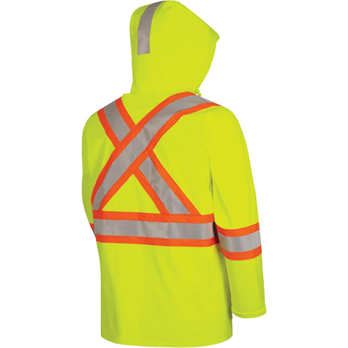 5881 Manteau de pluie ignifuge et protection contre les &eacute;clats d'arc &eacute;lectrique, T-petit, Jaune haute visibilit&eacute;, 10 cal/cm² Equipment World