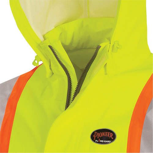 5881 Manteau de pluie ignifuge et protection contre les &eacute;clats d'arc &eacute;lectrique, T-petit, Jaune haute visibilit&eacute;, 10 cal/cm² Equipment World