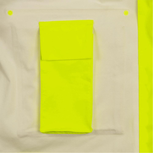 5881 Manteau de pluie ignifuge et protection contre les &eacute;clats d'arc &eacute;lectrique, T-petit, Jaune haute visibilit&eacute;, 10 cal/cm² Equipment World