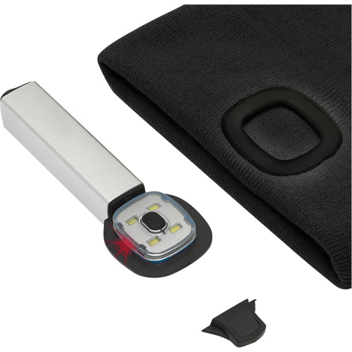 5678 Knit Toque with LED Headlight, Fleece Lining, One Size, Black Equipment World