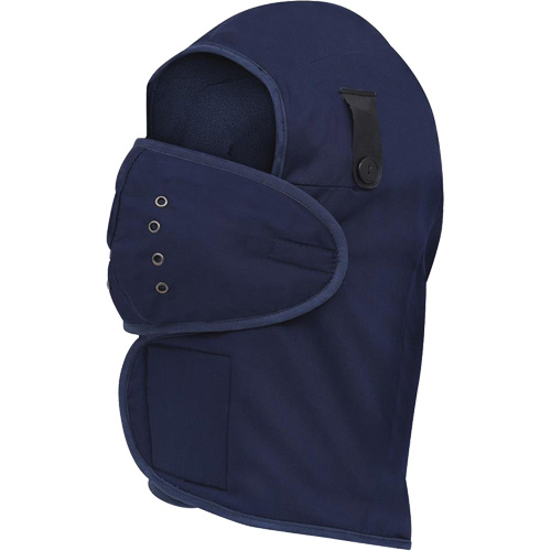 565N Long-Necked Hardhat Liner, Fleece Lining, One Size, Navy Blue Equipment World