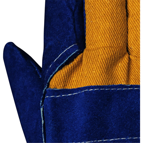 630 Gants d'appareilleur isol&eacute;s bleus, Taille unique, Paume en Cuir de vache refendu, Doublure en Boa Equipment World